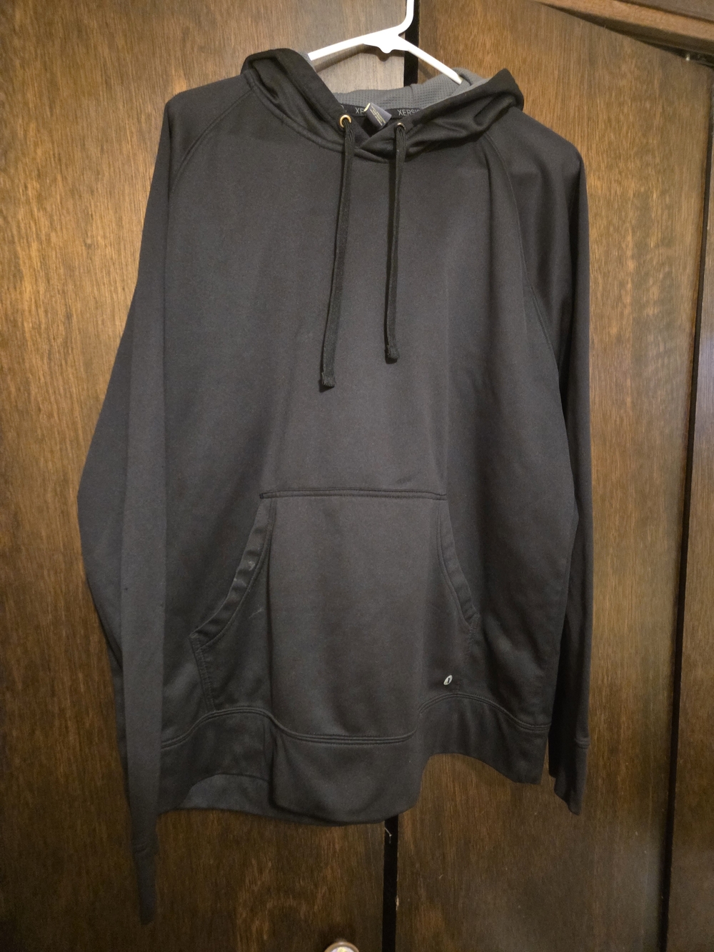 Xersion Black Pullover Hoodie with Kangaroo Pocket